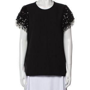Kate Spade embellished short sleeve top